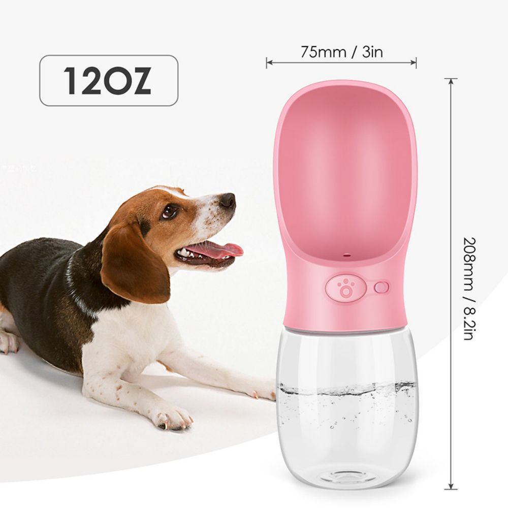 Pet Travel Water Bottle - Pink