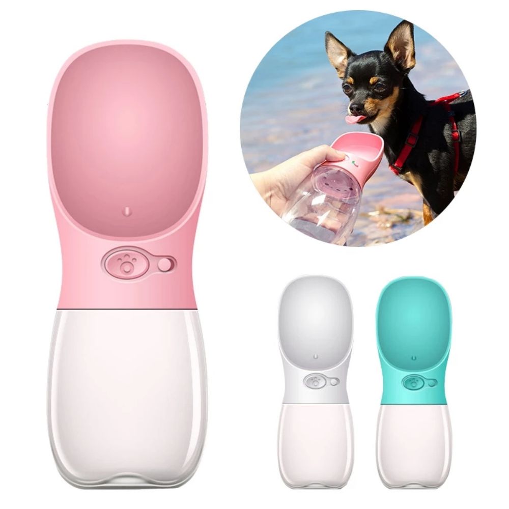 Pet Travel Water Bottle - Pink