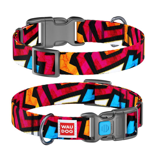 Collar Company Dog Collar Nylon - Printed with - GRAFFITI 24-40CM